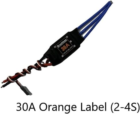RC Aircraft ESC: تم ترقيته XXD بدون فرش ESC (30A/40A) ، يدعم الجهد 4S ، مناسب للطرز الثابتة الجناحين ، (مقابس الموز 3.5 ملم + T-Plugs (مسبق المسلح)) (ملصق برتقالي 40A (2-4S))) in Saudi Arabia
