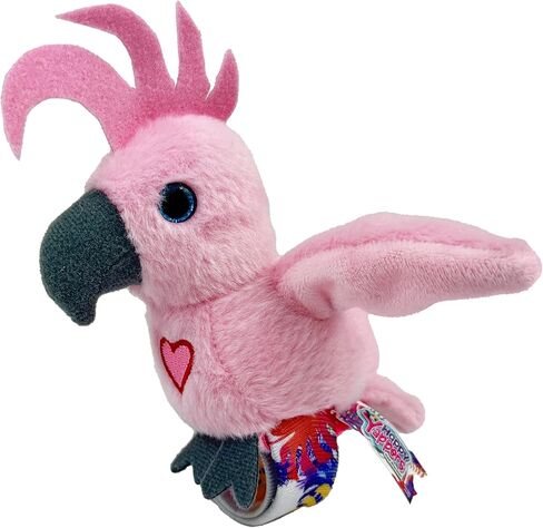 Birds 2 Pack - Cokatoo & Blue Parrot - Slap Bracelet Interactive Plush Toy Birds, They Chat-Sing-Mimic Each Other, Flap Wings, Kids 3+ in Saudi Arabia