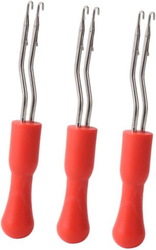 3Pcs Latch Hook Crochet Rug Making Knitting Projects Portable Lightweight Dreadlocks Crochet Hook for Craft Supplies in Saudi Arabia