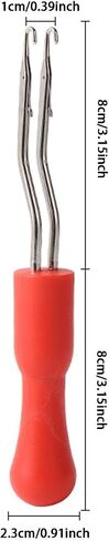 3Pcs Latch Hook Crochet Rug Making Knitting Projects Portable Lightweight Dreadlocks Crochet Hook for Craft Supplies in Saudi Arabia
