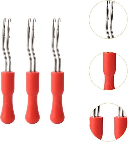 3Pcs Latch Hook Crochet Rug Making Knitting Projects Portable Lightweight Dreadlocks Crochet Hook for Craft Supplies in Saudi Arabia