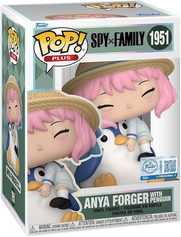 فونكو بوب! بالإضافة إلى ذلك: عائلة Spy X - Anya Forger with Penguin - Amazon Exclusive - Finyl Figure - فكرة الهدية - البضائع الرسمية - ألعاب للأطفال والكبار - عشاق الأنيمي - شخصية لهواة الجمع in Saudi Arabia