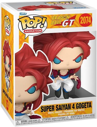 Funko Pop! Animation: Dragon Ball GT - Super Saiyan 4 Gogeta - 1/6 Odds for Rare Chase Variant - (Glow in The Dark) - Collectable Vinyl Figure - Gift Idea - Official Merchandise - Anime Fans in Saudi Arabia