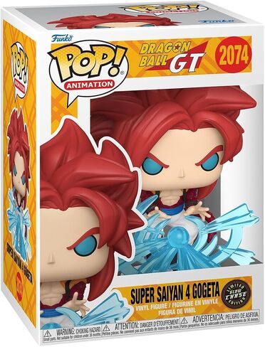Funko Pop! Animation: Dragon Ball GT - Super Saiyan 4 Gogeta - 1/6 Odds for Rare Chase Variant - (Glow in The Dark) - Collectable Vinyl Figure - Gift Idea - Official Merchandise - Anime Fans in Saudi Arabia