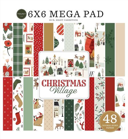 Echo Park Paper Christmas Village Cardmakers 6X6 Mega Pad, Multi in Saudi Arabia