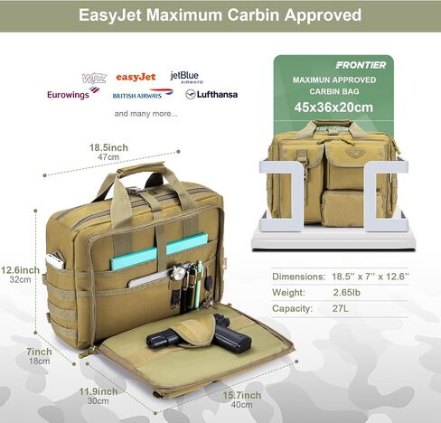 حقيبة حقيبة Messenger تكتيكية Stypos لصالح Man Military Captop Bag 14 بوصة /15.6 بوصة /17.3 بوصة حقيبة عمل الكتف Messenger in Kuwait