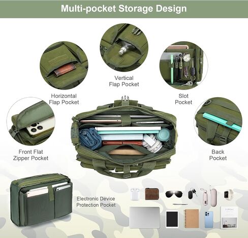 حقيبة حقيبة Messenger تكتيكية Stypos لصالح Man Military Captop Bag 14 بوصة /15.6 بوصة /17.3 بوصة حقيبة عمل الكتف Messenger in Kuwait