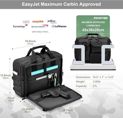 حقيبة حقيبة Messenger تكتيكية Stypos لصالح Man Military Captop Bag 14 بوصة /15.6 بوصة /17.3 بوصة حقيبة عمل الكتف Messenger in Kuwait