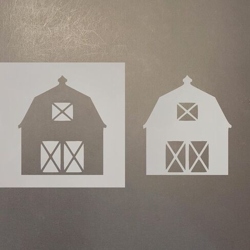 Barn 2 Mylar Stencil - Art Craft Supplies أحجام جديدة (4 ") in Saudi Arabia