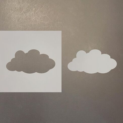 Cloud 3 Mylar Stencil القابلة لإعادة الاستخدام - فوازات الحرفة الفنية أحجام جديدة (16 ") in Saudi Arabia