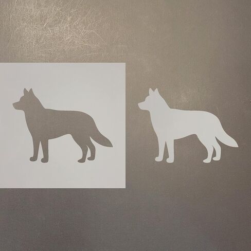 Husky Reusable Mylar Stencil - Art Craft Supplies 4 Inch in Saudi Arabia