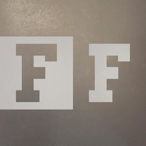 Letter F Reusable Mylar Stencil - Art Craft Supplies New Sizes (12") in Saudi Arabia