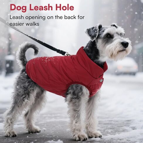 ASENKU Dog Winter Coat Dog Fleece Puffer Jacket for Small Medium Large Dogs in Kuwait