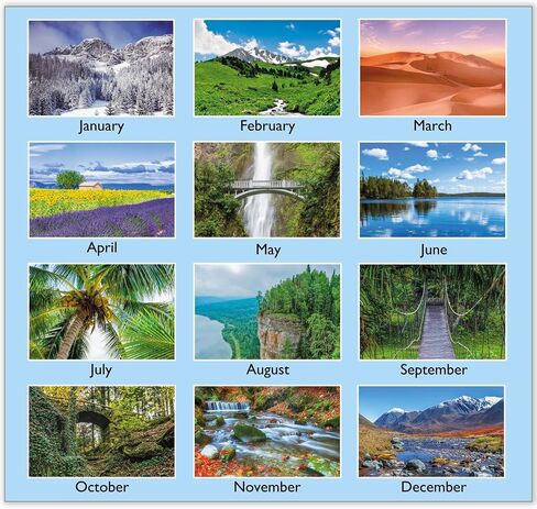 AT-A-GLANCE® 2026 Scenic Monthly Wall Calendar, Large, 15 1/2" x 22 3/4" in Saudi Arabia
