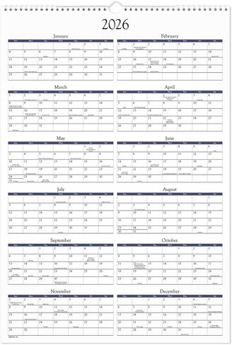 AT-A-GLANCE® 2026 Scenic Monthly Wall Calendar, Large, 15 1/2" x 22 3/4" in Saudi Arabia
