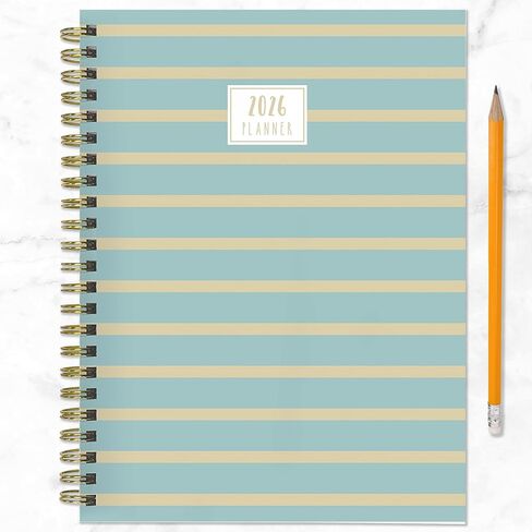 TF Publishing 2026 Classic Plaid Medium Monterly Monthly Planner مع شبكة تقويمية مدتها 12 شهرًا ، وملاحظات ، وأولويات القسم - مخطط الجدول الأسبوعي مع تعقب العادة والملصقات - 6.5 بوصة × 8in in Saudi Arabia