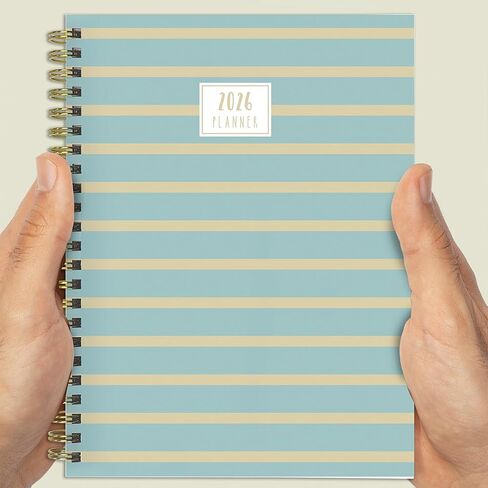 TF Publishing 2026 Classic Plaid Medium Monterly Monthly Planner مع شبكة تقويمية مدتها 12 شهرًا ، وملاحظات ، وأولويات القسم - مخطط الجدول الأسبوعي مع تعقب العادة والملصقات - 6.5 بوصة × 8in in Saudi Arabia
