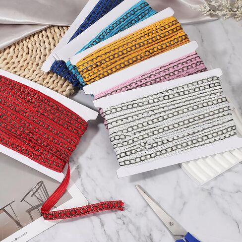 uxcell 11 Yard Braid Trim, 0.7" Wide Braid Lace Ribbon Gimp Trim Strap for DIY Craft Sewing Accessories Costume Home Decorations, Gray in Saudi Arabia