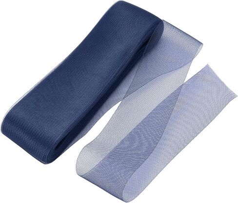Harfington Stript Horsehair Braid 50 ياردة 3 بوصة ناعمة الحصان تقليم لوليستر Boning خياطة الزفاف فستان الرقص تشكيل القطع ، البني الداكن in Saudi Arabia