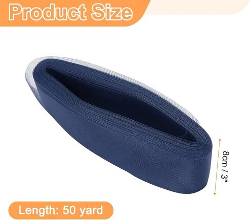 Harfington Stript Horsehair Braid 50 ياردة 3 بوصة ناعمة الحصان تقليم لوليستر Boning خياطة الزفاف فستان الرقص تشكيل القطع ، البني الداكن in Saudi Arabia