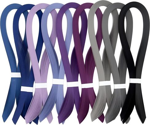 Pestal Lilac Tone Quilling Paper Strips 10mm Purple Quilling Strips for Crafts Single Color Origami Paper Strips 0.4inch Paper Filigree Strips (Lavender) in Saudi Arabia