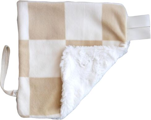هدية الطفل المصنوعة يدويًا- حامل مصاصة مصاصة للطفل Mini Mini (Tan & White) in Saudi Arabia