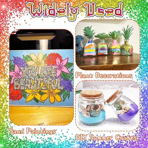 24 PCS Art Sand Kit,1.25oz Bottles Colored Sand Art Kit,DIY Arts Crafts Sand Bottles for Kid's Painting,Vase Glass Sand,Wedding Decorations in Saudi Arabia