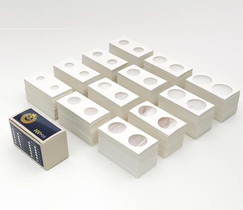 Boen 600PCS Coin حامل 12 أحجام متنوعة من أصحاب العملات المحترفين للكوليترز (تقلب العملة 12 أحجام متنوعة 600 قطعة) in Saudi Arabia