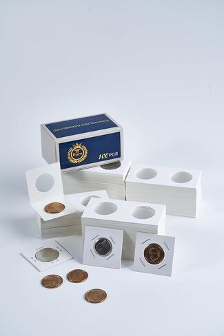 Boen 600PCS Coin حامل 12 أحجام متنوعة من أصحاب العملات المحترفين للكوليترز (تقلب العملة 12 أحجام متنوعة 600 قطعة) in Saudi Arabia