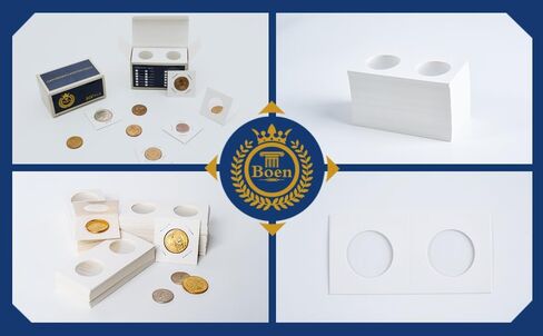 Boen 600PCS Coin حامل 12 أحجام متنوعة من أصحاب العملات المحترفين للكوليترز (تقلب العملة 12 أحجام متنوعة 600 قطعة) in Saudi Arabia