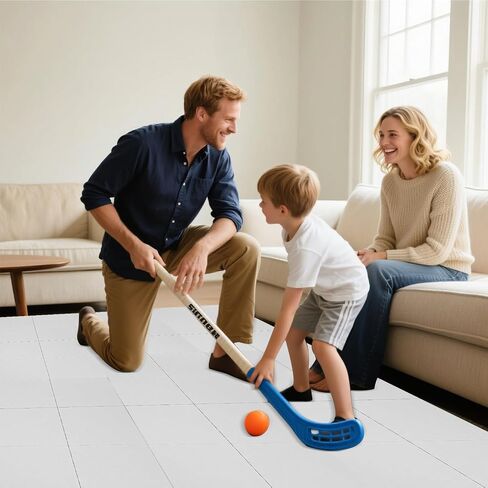 8 PCS Hockey Floor Tiles Mats, Interlocking Dryland Synthetic Ice Tiles for Hockey Training Equipment Board for Shooting Outdoor Indoor, Expandable & Easy Install in Saudi Arabia
