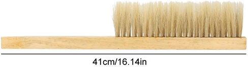 Topincn Bee Brush Soft Pig Beehive Tool مزدوج صف الخنازير نحل فرشاة نحلة ذيل حصص مع مقبض خشبي in Saudi Arabia