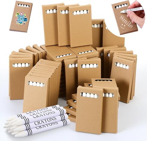 Amsoingspark 150 PCS العودة إلى اللوازم المدرسية للملون البيضاء مجموعة كبيرة مع DIY 25 صناديق الطلاء ملون الباستيل أبيض فقط للمعلمين في الفصول الدراسية حفلة عيد ميلاد هدايا عيد الميلاد تبرع in Kuwait