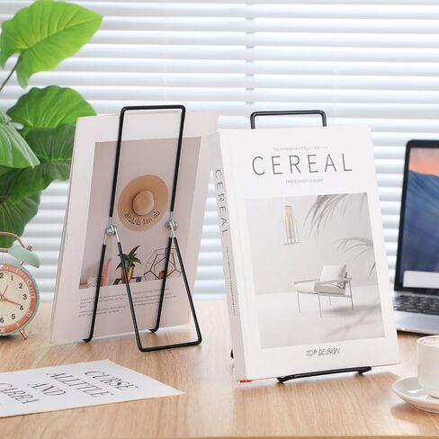 6 Pack Large Metal Book Stand for Display Adjustable Display Holder Easel Collector Stand for Home Office Back to School Books Frames Comic Plates Album CD Magazine(9.17 Inch) in Saudi Arabia