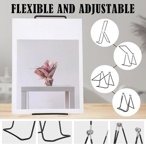 6 Pack Large Metal Book Stand for Display Adjustable Display Holder Easel Collector Stand for Home Office Back to School Books Frames Comic Plates Album CD Magazine(9.17 Inch) in Saudi Arabia