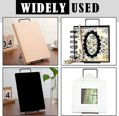 6 Pack Large Metal Book Stand for Display Adjustable Display Holder Easel Collector Stand for Home Office Back to School Books Frames Comic Plates Album CD Magazine(9.17 Inch) in Saudi Arabia