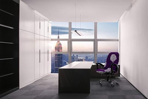 Deisy Dee Computer Office Chair Covers for Stretch Universal Rotating Chair Desk Chairs ONLY Chair Covers (Black, Medium) in Saudi Arabia