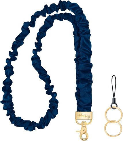 Scrunchie Teacher Lanyards لمفاتيح شارات الهوية ، وأشرطة Long Key Key Lanyard للنساء محفظة سلسلة مفاتيح بطاقة Women in Kuwait