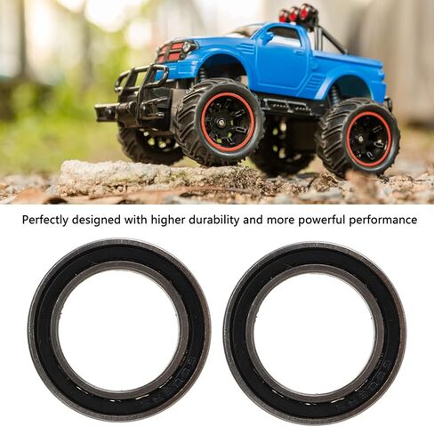 2 PCS RC Ball تحمل الوزن الخفيف منخفض الاحتكاك عالي السرعة الصلب فتحة فتحة الكرة العميقة من أجل Arrma 1/5 Outcast Kraton 8S الفضة 26 مم القطر الخارجي in Saudi Arabia