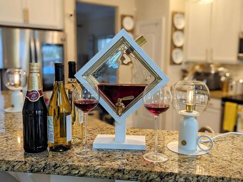 Whiskey/Wine Bourbon Decanter, Glass Block Design, Drink Dispenser in Saudi Arabia