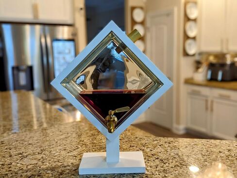 Whiskey/Wine Bourbon Decanter, Glass Block Design, Drink Dispenser in Saudi Arabia
