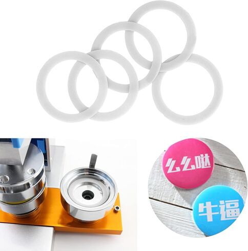 5Pcs Badge Machine Gasket, Badge Machine Die Matching Replacement Spacer Auxiliary Tool Badge Maker Gasket (32mm) in Saudi Arabia
