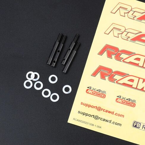RCAWD 4PCS Steel Portal Axle Shaft for 1/18 Hobbyplus CR18P Rock Van EVO Trail Hunter Upgrades Part in Saudi Arabia