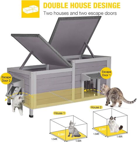 Aivituvin House Outdoor Cat House Outside Cat Outsid in Kuwait