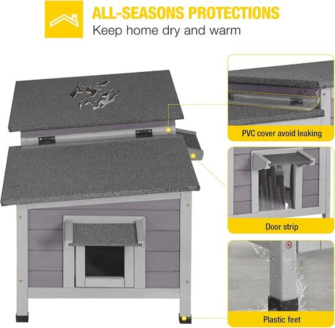 Aivituvin House Outdoor Cat House Outside Cat Outsid in Kuwait