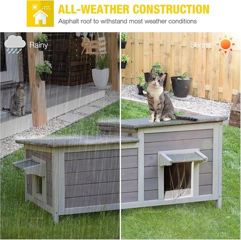 Aivituvin House Outdoor Cat House Outside Cat Outsid in Kuwait
