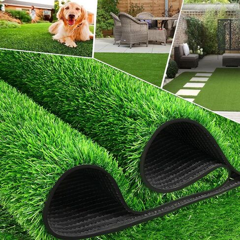 39.4 * 197in Long Grass Mat, Free Cutting Turf, Dog Potty Grass Turf, Fake Turf Lawn, Porch/Patio/Countyard Turf Rug, with Thickened Backing, Turf Dust Pad, Dog Pee Pad in Saudi Arabia