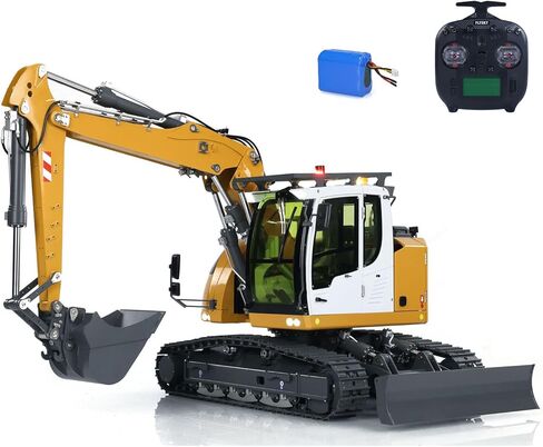 TOUCAN RC HOBBY 1/14 RC Hydraulic Excavator 914 5-Ways Valve Metal Remote Control Digger Model,US in Stock in Saudi Arabia