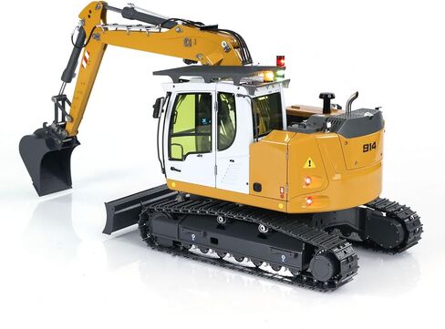 TOUCAN RC HOBBY 1/14 RC Hydraulic Excavator 914 5-Ways Valve Metal Remote Control Digger Model,US in Stock in Saudi Arabia