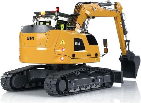 TOUCAN RC HOBBY 1/14 RC Hydraulic Excavator 914 5-Ways Valve Metal Remote Control Digger Model,US in Stock in Saudi Arabia